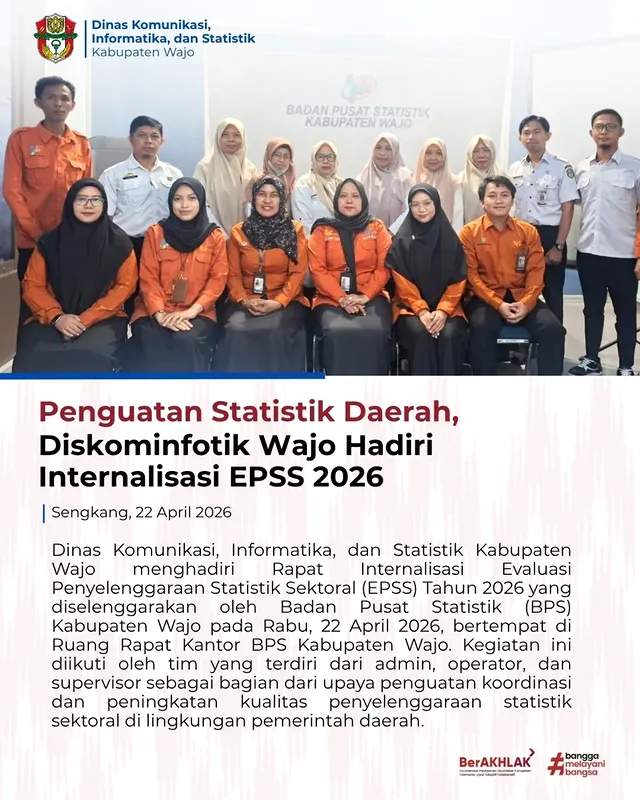 Diskominfotik Wajo Hadiri Internalisasi EPSS 2026