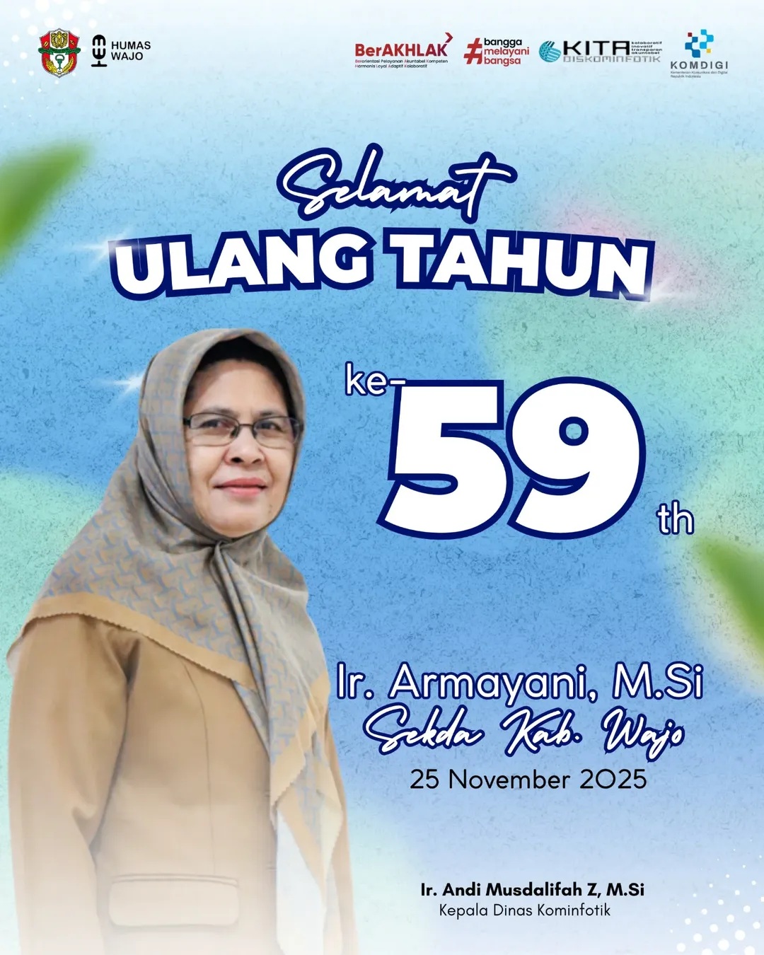 Ucapan Selamat Ulang Tahun Bu Sekda